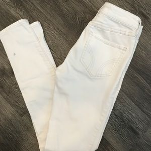 White Hollister Jeans Size 00 EUC
